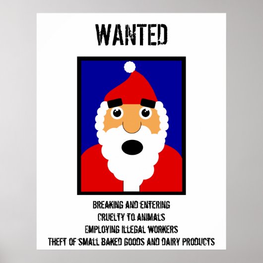 Santa Gewollt Poster (Vorne)