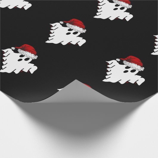 Santa Ghosts Geschenkpapier (Ecke)
