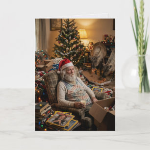 Santa gibt auf Lustiger Weihnachtswitz über KI-Ers Karte
