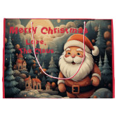 Santa Gift Bag - "Frohe Weihnachtsfeier, Der Klaus Große Geschenktüte (Rückseite)