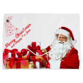 Santa Gift Bag - Groß, glänzend Große Geschenktüte (Vorderseite)