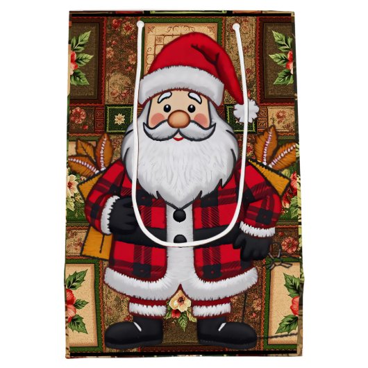 Santa Gift Bag Mittlere Geschenktüte (Rückseite)