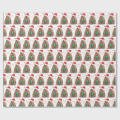 Santa Gift Gift Armadillo Texas Geschenkpapier (Flach)