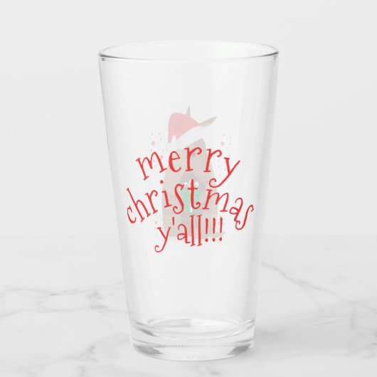 Santa Gift Gift Armadillo Texas Glas (Rückseite)