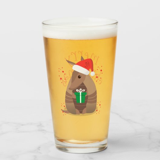 Santa Gift Gift Armadillo Texas Glas (Vorne (Gefüllt))