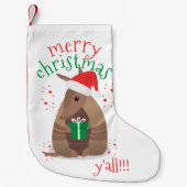 Santa Gift Gift Armadillo Texas Kleiner Weihnachtsstrumpf (Vorderseite)