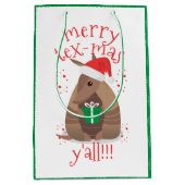 Santa Gift Gift Armadillo Texas Mittlere Geschenktüte (Vorderseite)