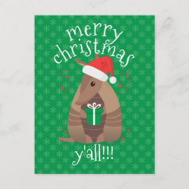 Santa Gift Gift Armadillo Texas Postkarte