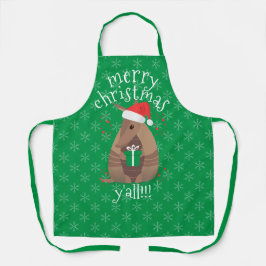 Santa Gift Gift Armadillo Texas Schürze