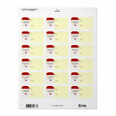 Santa Gift Tags Adressaufkleber (Vorne)