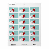 Santa Gift Tags Adressaufkleber (Vorne)
