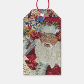 Santa Gift Tags — "Zweimal überprüfen" Geschenkanhänger