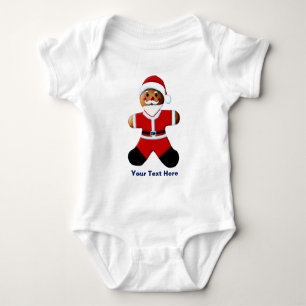 Santa Gingerbread - Frohe Weihnachten Baby Strampler