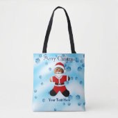 Santa Gingerbread - Frohe Weihnachten Tasche (Vorderseite)