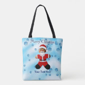 Santa Gingerbread - Frohe Weihnachten Tasche (Rückseite)
