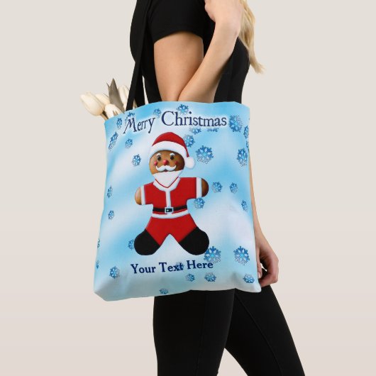 Santa Gingerbread - Frohe Weihnachten Tasche (Von Nahem)