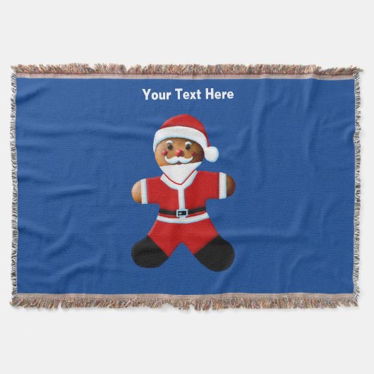 Santa Gingerbread Man Decke (Vorderseite)