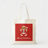 Santa Gingerbread Man | Grundlegende Tasche (Vorne)