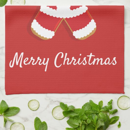 Santa Gingerbread Man | Küchentücher (Gefaltet)