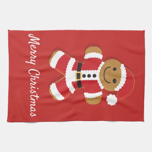 Santa Gingerbread Man | Küchentücher (Horizontal)