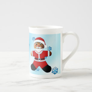 Santa Gingerbread Man Porzellantasse
