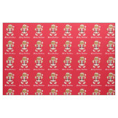 Santa Gingerbread Mann Frohe Weihnachten Stoff (Fat Quarter (45,7 x 55,9 cm))