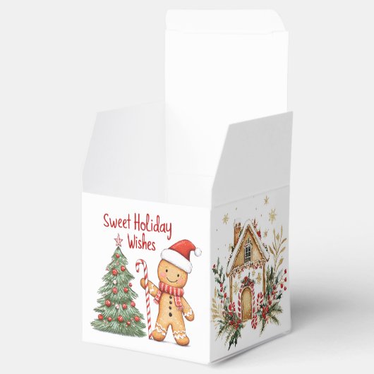 Santa Gingerbrot man Favor Box Geschenkschachtel (Geöffnet)