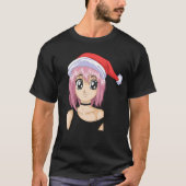 santa girl christmas anime T-Shirt (Vorderseite)