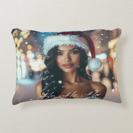 Santa Girl - Ho Ho Ho - Christmas Dekokissen