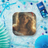 Santa Girl Pappteller (Party)