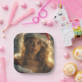 Santa Girl Pappteller (Party)