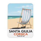 Santa Giulia Korsika "Reisen mit dem Flugzeug" Str Magnet (Vertikal)