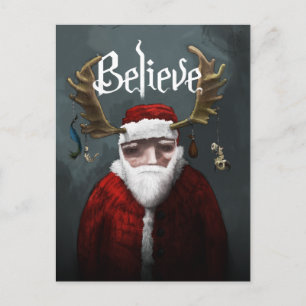 Santa "Glaube" Feiertagspostkarte