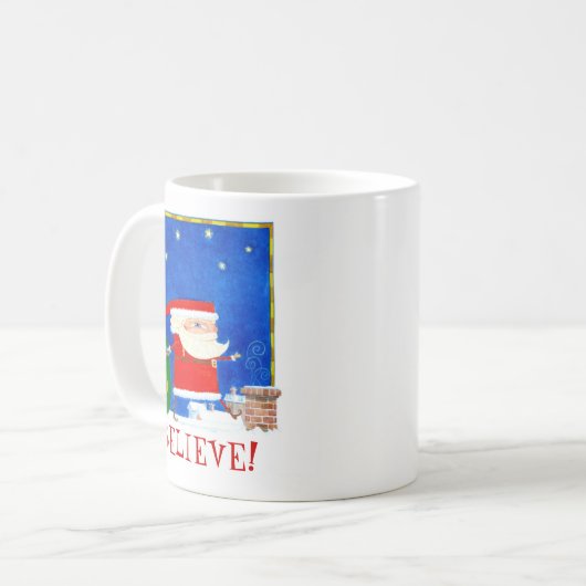 Santa Glaube Tasse (Vorderseite Links)