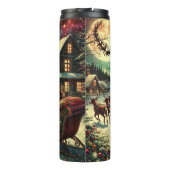 Santa Glides Through Holiday Skies Thermosbecher (Rückseite)