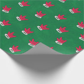 Santa Glove ASL I Liebe Sie Geschenk Wrap Paper Geschenkpapier (Ecke)