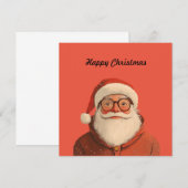 Santa | Glückliche Weihnachtskarte (Vorne/Hinten)