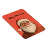 Santa | Glückliche Weihnachtskarte Magnet (Rechte Seite)