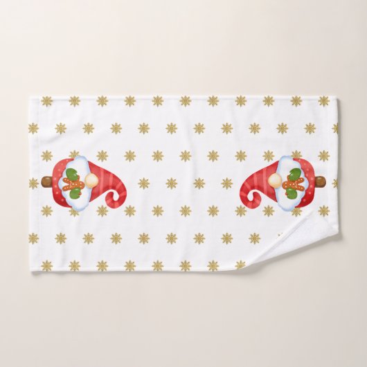 Santa Gnome Badhandtuch Set (Handtuch)