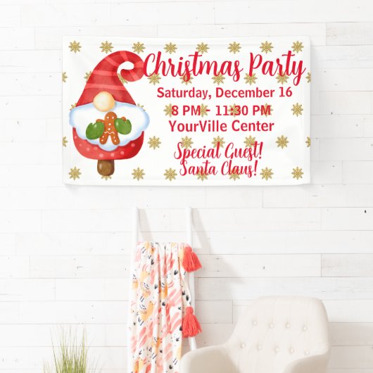 Santa Gnome Banner (Insitu)