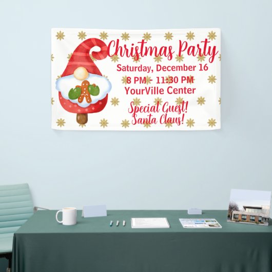 Santa Gnome Banner (Messeveranstaltung)