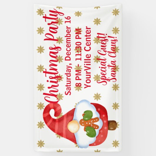 Santa Gnome Banner (Vertikal)