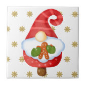 Santa Gnome Fliese (Vorderseite)