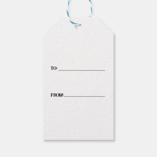 Santa Gnome für Ferien Pattern Blauer Weihnachten Geschenkanhänger (Rückseite)