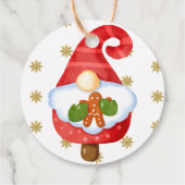 Santa Gnome Geschenkanhänger (Rückseite)