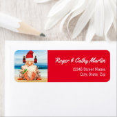 Santa Gnome in einem Beer Hat Funny Urlaub (Insitu)