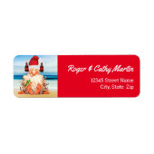 Santa Gnome in einem Beer Hat Funny Urlaub (Vorne)