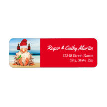 Santa Gnome in einem Beer Hat Funny Urlaub