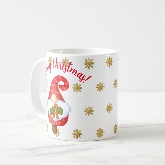 Santa Gnome Kaffeetasse (Vorderseite Links)
