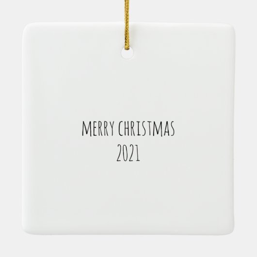 Santa Gnome Keramikornament (Rückseite)